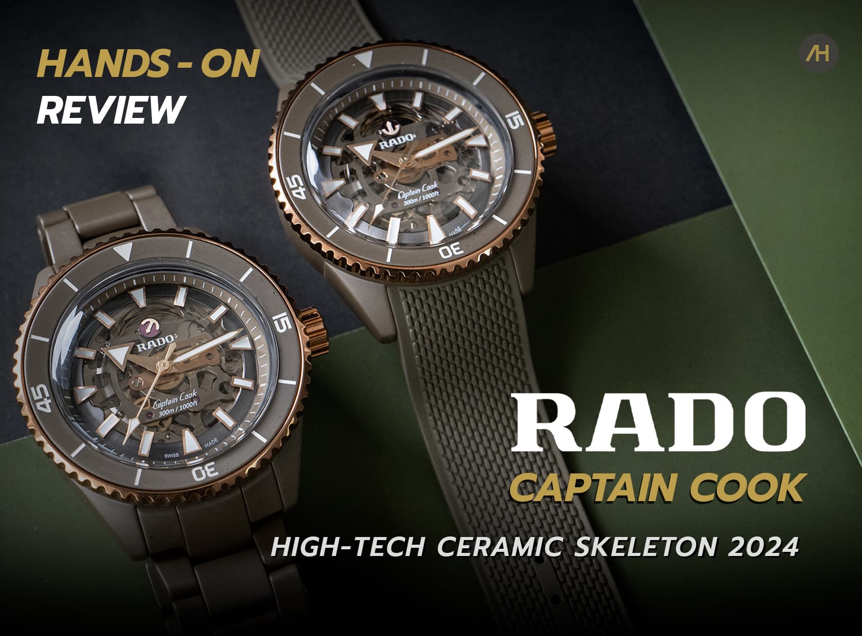 Cover image for Hands-on Review นาฬิกา RADO Captain Cook High-Tech Ceramic Skeleton 2024 | Auction House
